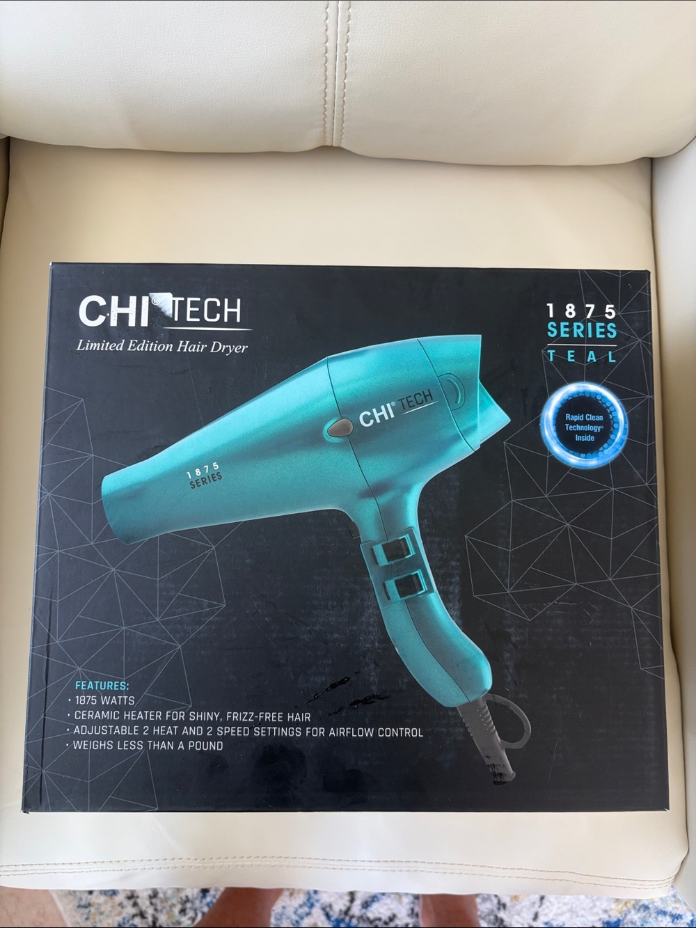Tech 1875 Series Teal Hair Dryer - Limited Edition